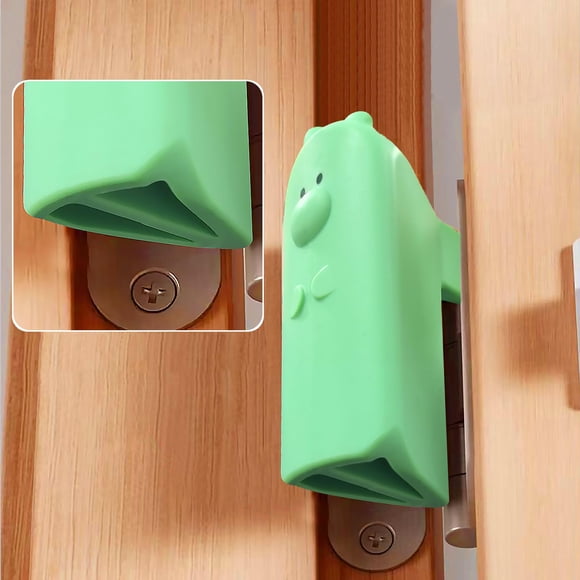 Tope de puerta WSIWZAI suave verde 2 piezas