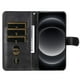 thumbnail image 5 of Funda con Cremallera para Motorola Moto E15, Carcasa Cartera de Cuero PU con Soporte y Tarjetero, 5 of 5
