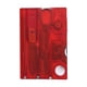 thumbnail image 5 of Regla de supervivencia de bolsillo de metal compacta, multifuncional, herramientas para exteriores para acampar Rojo, 5 of 5