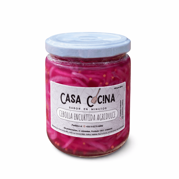 Cebolla encurtida agridulce