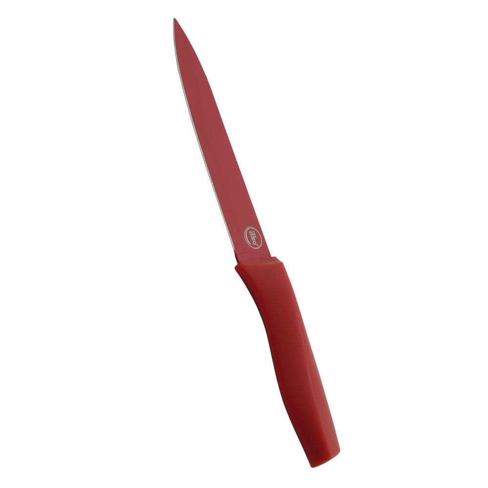Ilko - Cuchillo Multiuso 13 Cm Cromado Rojo