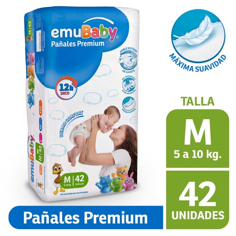 Emubaby - Pañales Premium M