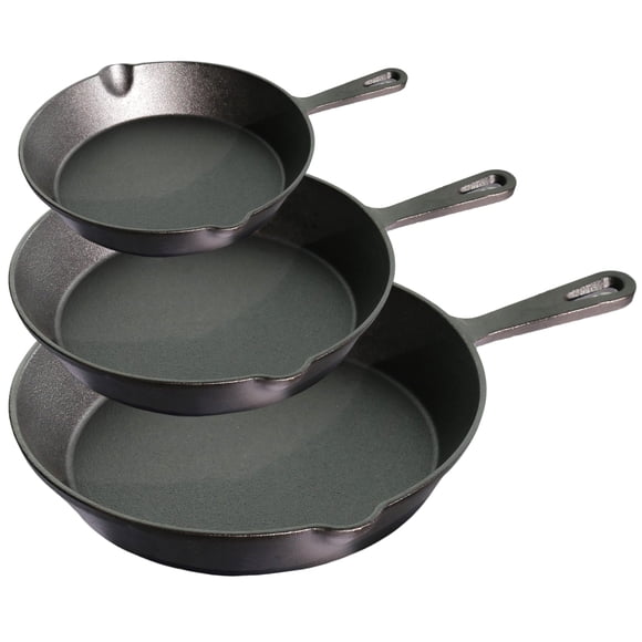 Sartén de hierro fundido La Cuisine 15/19/25 cm juego de 3 piezas