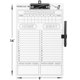 thumbnail image 2 of Portapapeles HIGHRAZON de béisbol de doble cara para entrenadores, color blanco, 2 of 7