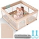 thumbnail image 1 of Playpen Omzer Baby con alfombrilla de seguridad para interiores, 127 x 127 cm, color beige, 1 of 7