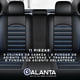 thumbnail image 3 of Funda Cubre Asiento Galanta Eco Cuero Set 5 Asientos Luxury Azul, 3 of 3