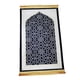 thumbnail image 2 of Alfombra De Oración Tradicional Alfombras Antideslizantes Para Cafetería Sala De Estar Ramadán Regalo Negro, 2 of 5