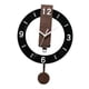 thumbnail image 4 of Reloj de pared con péndulo acrílico, fácil de leer, decorativo, moderno, silencioso, para colgar en la cocina, dormitorio, regalo para sala de estar. Negro, 4 of 5