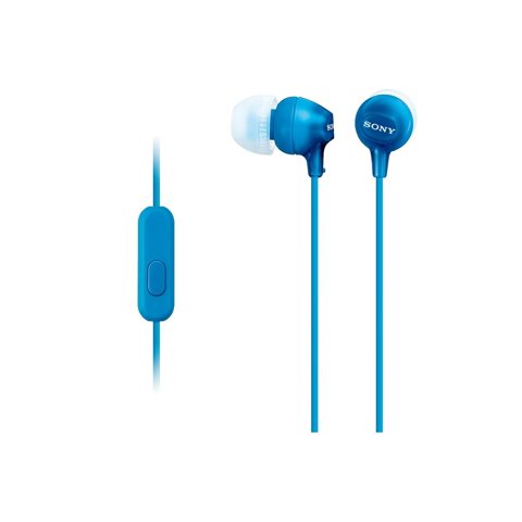 Auricular Sony Mdr-Ex15Ap/Li, Oído Interno Sellado, Azul