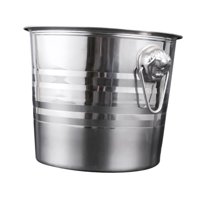 Bothyi - Cubo De Hielo Cubo De Hielo De Acero Inoxidable Para Cócteles Botella De Cerveza Escalofriante 26X23X20.5Cm