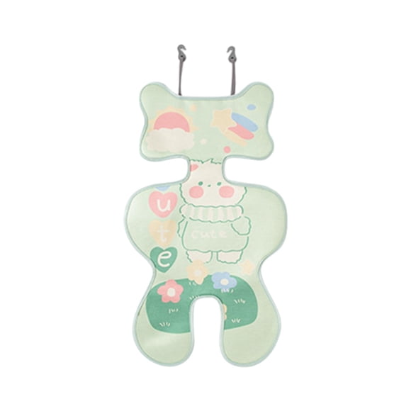 Alfombrilla para Carrito de Bebé, Cojín para Coche de Bebé, Multifuncional, Lavable, Práctico Cojín para Asiento de Cochecito, Cojín para Silla de Beb Verde