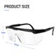thumbnail image 5 of Gafas de seguridad Gafas de visión completa Gafas ajustables Gafas de esmerilado para usuarios de gafas (negras), 5 of 5