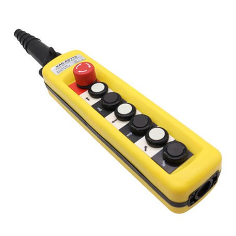 Magideal - Interruptor De Botón De Elevación Con Interruptores Básicos Industriales De Barril De Goma De Grúa De Elevación , Xac A6713