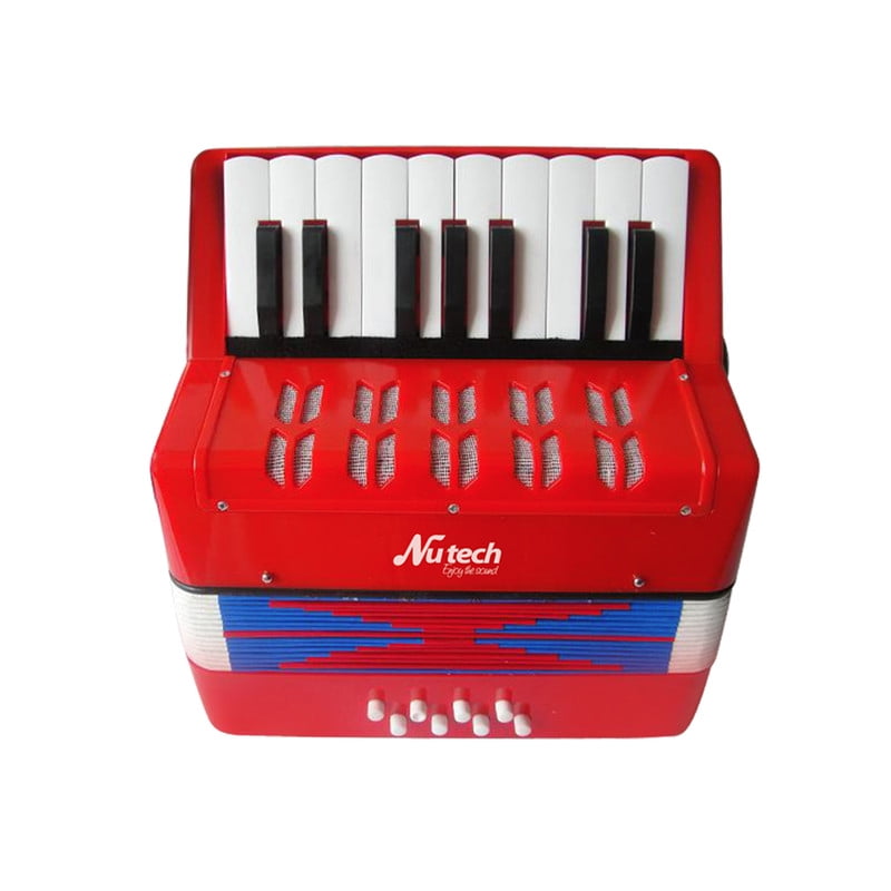 Nutech - Acordeón De Niño 17 Notas Color-rojo