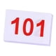 thumbnail image 2 of Babero Para Correr Números De Competidor Ligeros Para Gimnasia Baloncesto Fútbol 101 A 200, 2 of 5