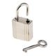 thumbnail image 3 of Candado de seguridad de bloqueo de maleta de bloqueo de bloqueo de viaje de seguridad lindo con 1 llave de plata, 3 of 3