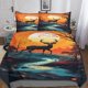 thumbnail image 1 of Juego De Ropa De Cama Con Funda Nórdica De Ciervo Funda De Edredón 3d De Animales Salvajes Con Fundas De Almohada Funda De Edredón De Microfibra Suave Con Cierre De Cremallera Juego De 3, 1 of 3