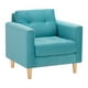 thumbnail image 2 of Sofa Retro 1c Felpa 05 Turquesa, 2 of 6