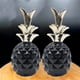thumbnail image 2 of Set 2 Figuras Piñas Decorativas De Ceramica Adorno Decohogar negro, 2 of 10