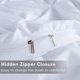 thumbnail image 5 of Juego de fundas de edredón Litanika White Queen Pinch Pleat, 3 piezas, 5 of 7