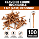 thumbnail image 1 of Clavo De Cobre Inoxidable 1 1/2 (4cm) Diseño Redondo 100un, 1 of 4