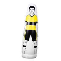 Ioensy - Saco De Boxeo Inflable Para Entrenamiento De Fútbol, Defensor Ficticio, Duradero, Para Pared, Amarillo, 175Cm