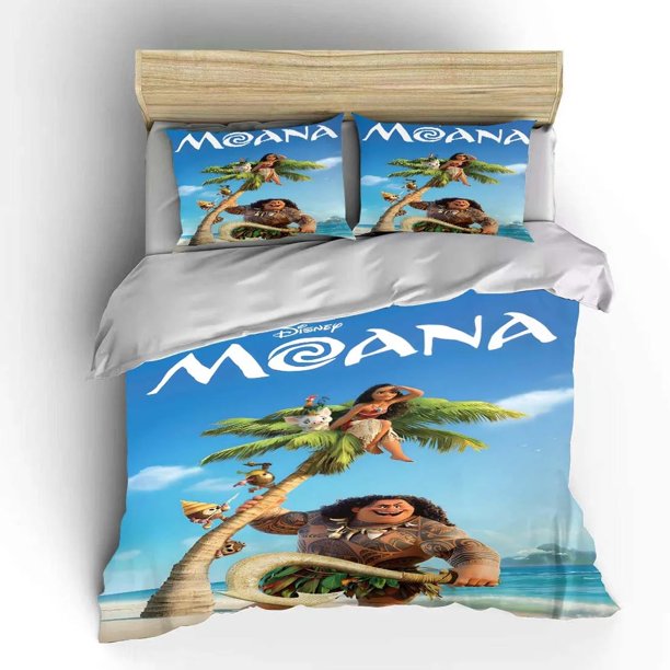 Moana Bed Covers Bedding Set,Ocean 3D Printed 3-Piece Set 1 Bed Cover,Queen Comforter Sets,Children Bed Gifts Bed Sheets
