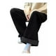 thumbnail image 2 of Pack 2 Pantalones Pierna Ancha Forro Polar Mujer Casuales, 2 of 10