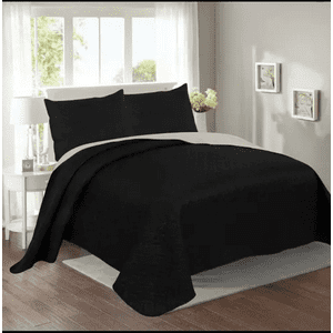 Genérico - Cubrecama Quilt Sherpa 2 Plazas Unicolor