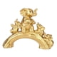 thumbnail image 3 of Estatua De Elefante De Resina, Escultura Moderna De Elefante Para Oficina, Estantería, Gabinete Dorado, 3 of 3