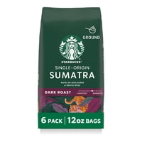 Café Molido Starbucks Dark Roast Sumatra, 6 Bolsas De 355 Ml