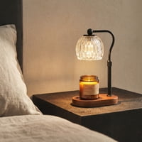 Santú Home & Deco - Lampara Calentadora De Velas Aromaticas Farol Negro