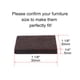 thumbnail image 2 of Uxcell Hogar 24 piezas Almohadillas de fieltro marrón para muebles Protector de suelo cuadrado para patas de sillas 30 x 30 x 5mm, 2 of 7