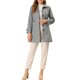 thumbnail image 2 of INSPIRE CHIC Abrigo Largo Clásico de Invierno para Mujer con Botonadura Simple y Bolsillos S Gris, 2 of 6