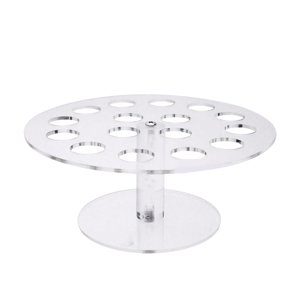 Magideal - Soporte Para Cono De Helado, Orificio Múltiple Acrílico, Soporte Para Cono Decorativo, Soporte Para Presentación De Pastelería, Soporte Para Cono De G