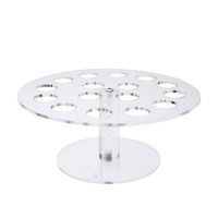 Magideal - Soporte Para Cono De Helado, Orificio Múltiple Acrílico, Soporte Para Cono Decorativo, Soporte Para Presentación De Pastelería, Soporte Para Cono De G