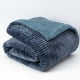 thumbnail image 3 of Cobertor  Reversible Sherpa 2 Plazas Cotelón Azul, 3 of 3