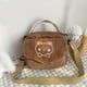 thumbnail image 1 of Adorable Embroidered Bear Crossbody Bag - Perfect for Carrying Your Coins and Essentials!, 1 of 5