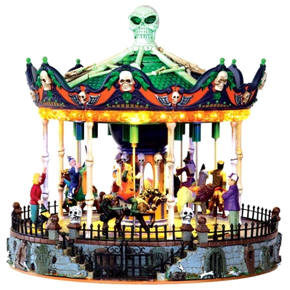 Escultura Lemax Carrusel de Miedo #34605 Plástico