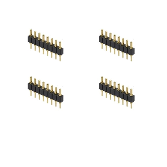 Conector Pogo Pin Treedix, 4 unidades, chapado en oro, 7,5 mm de largo, 7 A