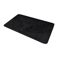 Magideal - Alfombra De Suelo De Baño, Alfombra De Cocina, Alfombra De Puerta Delantera De Secado Rápido, Alfombra De Baño Para Lavandería, Sala De Estar, Cocina, Negro