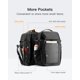 thumbnail image 5 of Mochila Inateck Carry On Travel para portátil de viaje de 40 litros, 17 pulgadas, negra, 5 of 7