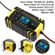 thumbnail image 3 of Cargador de Baterías ODOMY 12V/24V Inteligente con Reparación por Pulsos y Pantalla LCD, 3 of 9