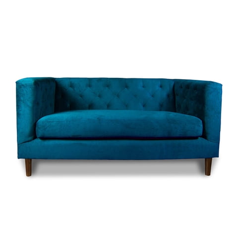 Latam Home - Sofá Brescia 2C Tela Velvet Vivian Azul