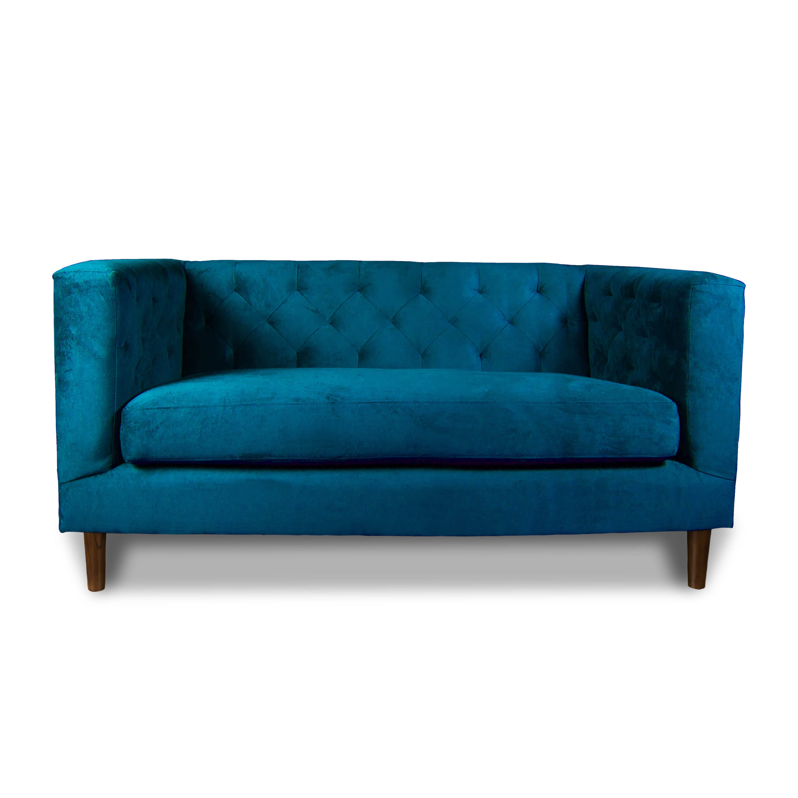 Latam Home - Sofá Brescia 2C Tela Velvet Vivian Azul