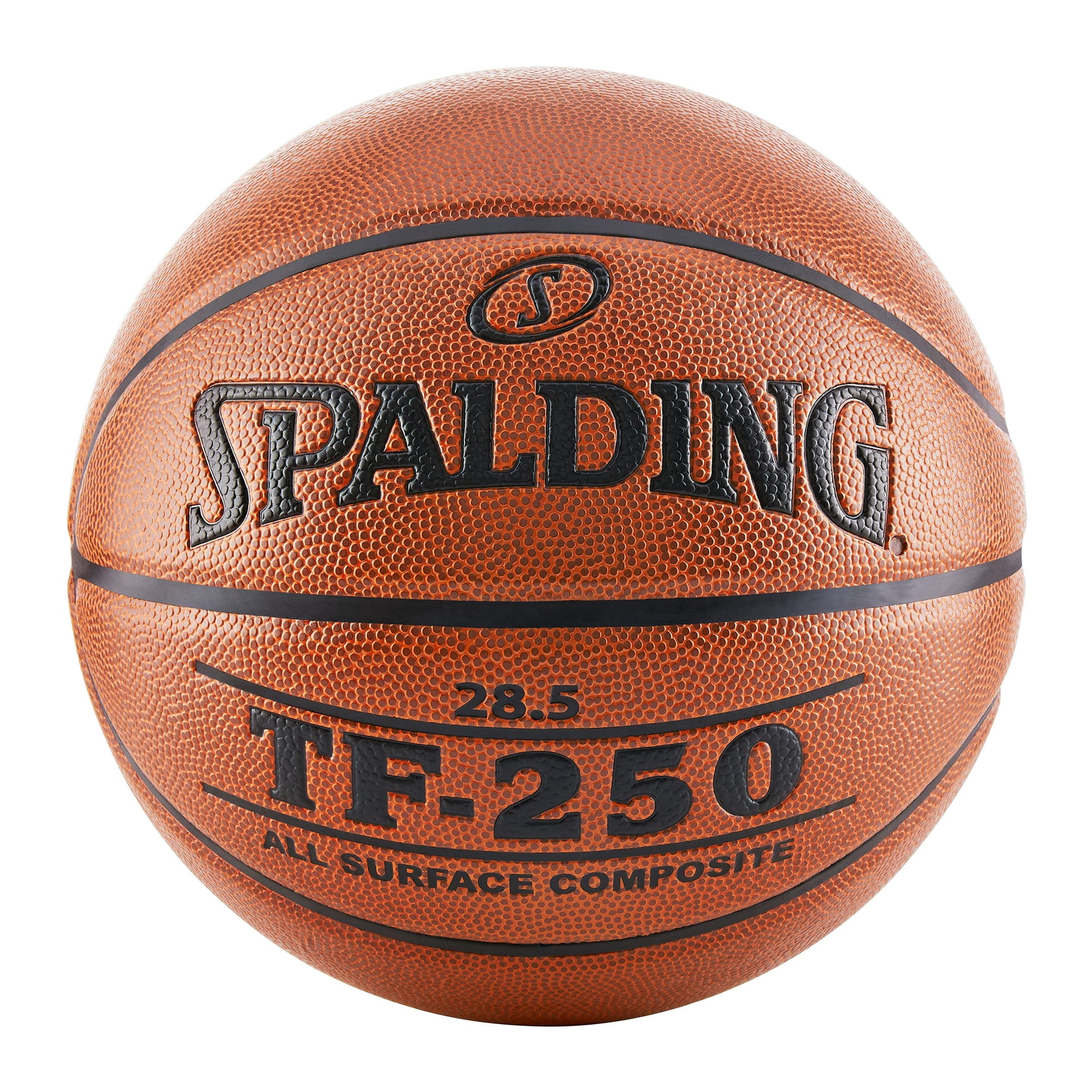 Basketball Spalding Tf-250 Compuesto Para Interiores Y Exteriores De 28.5 Pulgadas