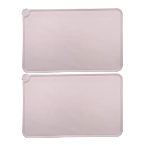 Magideal - Alfombrilla De Comida Para Perros, Prevención De Derrames De Alimentos, Alfombrilla De Alimentación Impermeable Para Mascotas Para Pisos De Protección Rosa Fina