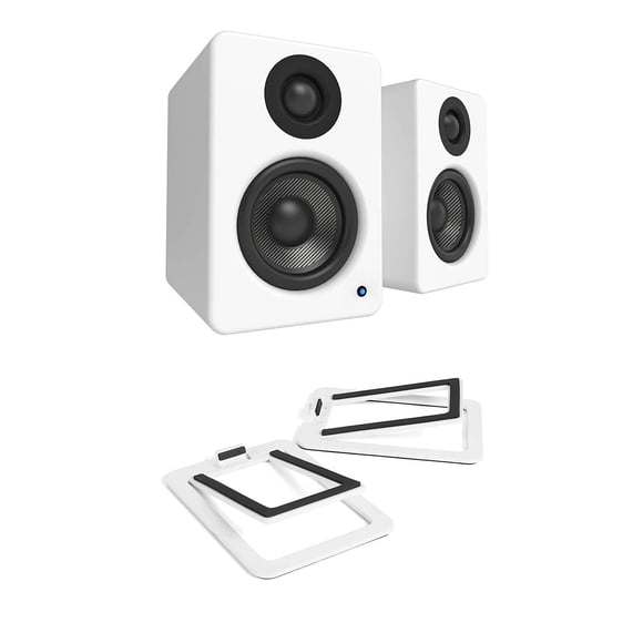 Altavoces Kanto YU2 de 3 pulgadas con controlador de tweeter de 3/4 pulgadas, amplificador clase D