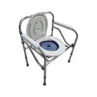 Glomed - Baño Portátil Wc Plegable Acero Cromado