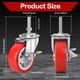 thumbnail image 2 of Ruedas Caster Wheels de 3 pulgadas, resistentes, con freno, 600 libras de carga, juego de 4, 2 of 7